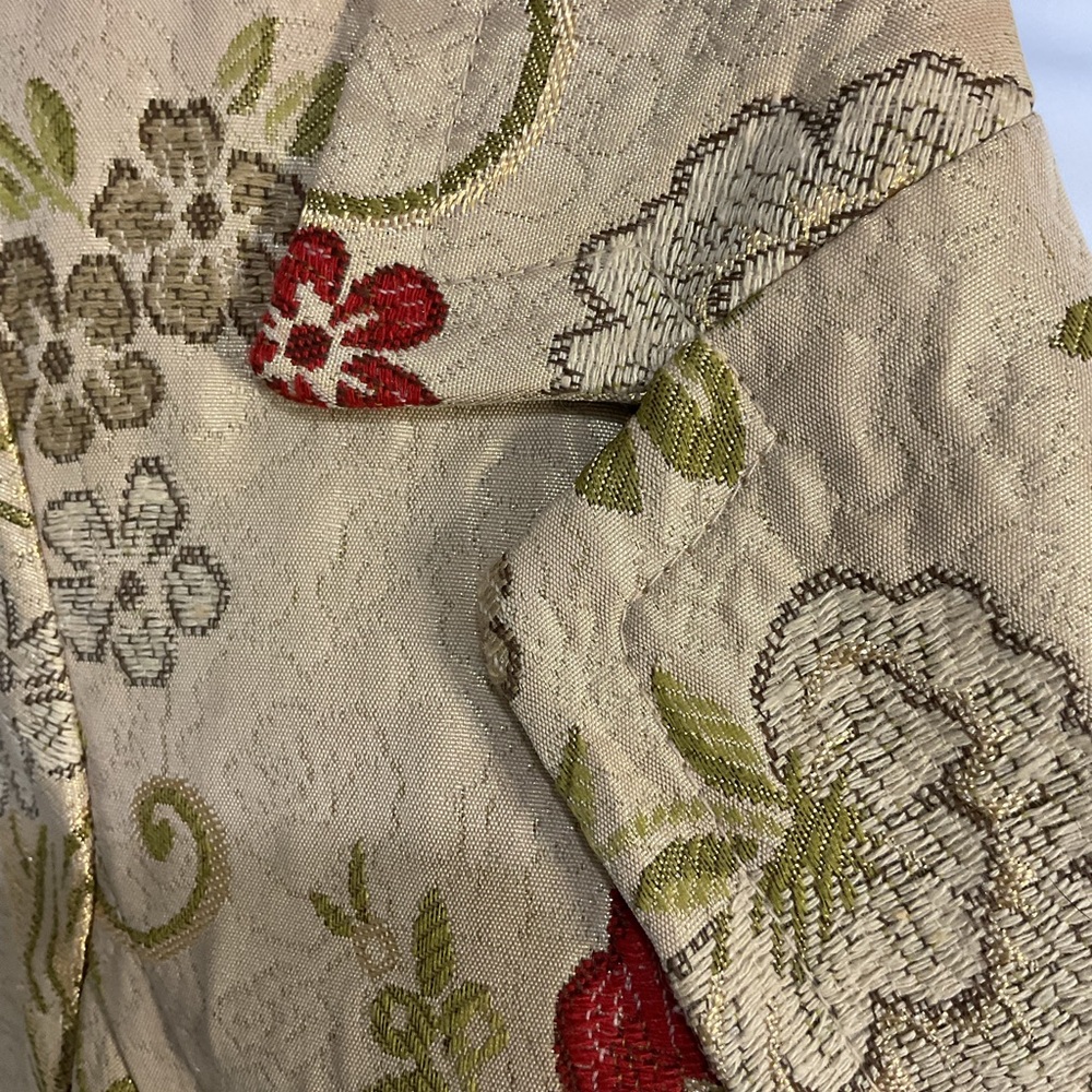 Vintage Metallic Embroidered Trench Coat - Picture 4 of 6